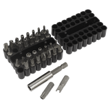 Sealey Security Bit & Magnetic Adaptor Set 33pc