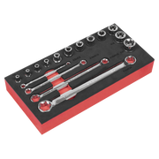 Sealey TRX-Star* 3/8"Sq Drive Socket & Spanner Set 16pc