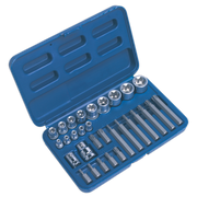 Sealey TRX-Star* Socket & Bit Set 30pc 1/4", 3/8" & 1/2"Sq Drive