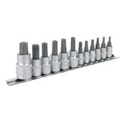 Sealey TRX-Star* Socket Bit Set 12pc 1/4", 3/8" & 1/2"Sq Drive