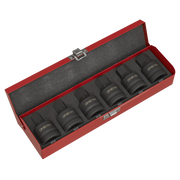 Sealey Impact Hex Socket Bit Set 6pc 3/4"Sq Drive AK6217