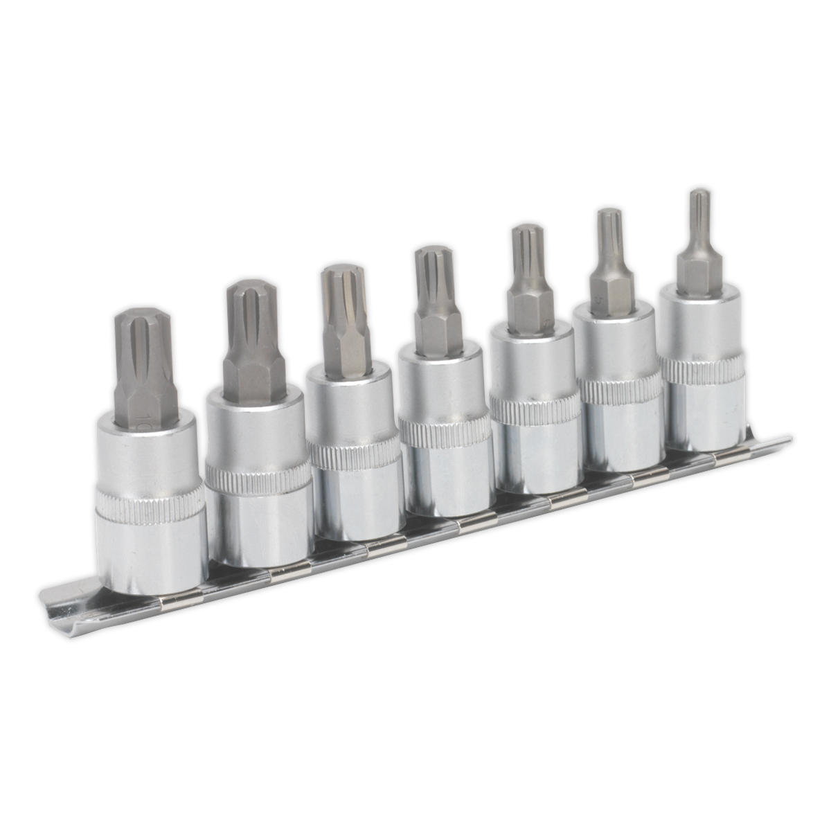 Sealey Ribe Socket Bit Set 7pc 3/8"Sq Drive 50mm