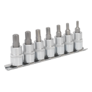 Sealey Ribe Socket Bit Set 7pc 3/8"Sq Drive 50mm