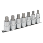 Sealey Ribe Socket Bit Set 7pc 1/2"Sq Drive 55mm