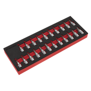 Sealey TRX-Star*/Hex/Spline Socket Bit Set 22pc 3/8"Sq Drive