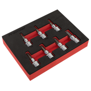 Sealey Hex Socket Bit Set 7pc 3/8"Sq Drive - Imperial
