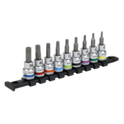 Sealey TRX-Star* Socket Bit Set 9pc 3/8"Sq Drive  - Platinum Series