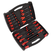 Sealey Insulated Open-End Spanner Set 18pc VDE Approved