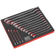 Sealey Combination Spanner Set 16pc Metric