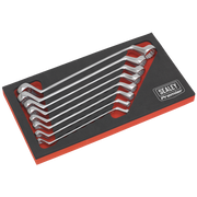 Sealey Offset Double End Ring Spanner Set 8pc Metric AK63257