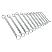 Sealey Offset Double End Ring Spanner Set 12pc Metric