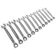 Sealey Ratchet Combination Spanner Set 12pc Metric Platinum Series