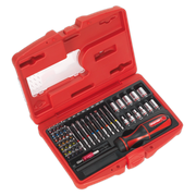 Sealey Fine Tooth Ratchet Screwdriver & Accessory Set 51pc
