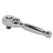 Sealey Stubby Ratchet Wrench 1/4"Sq Drive Pear-Head Flip Reverse