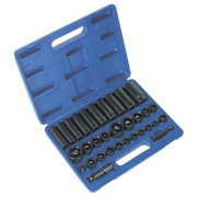 Sealey Impact Socket Set 32pc Standard/Deep 3/8" & 1/2"Sq Drive Metric/Imperial