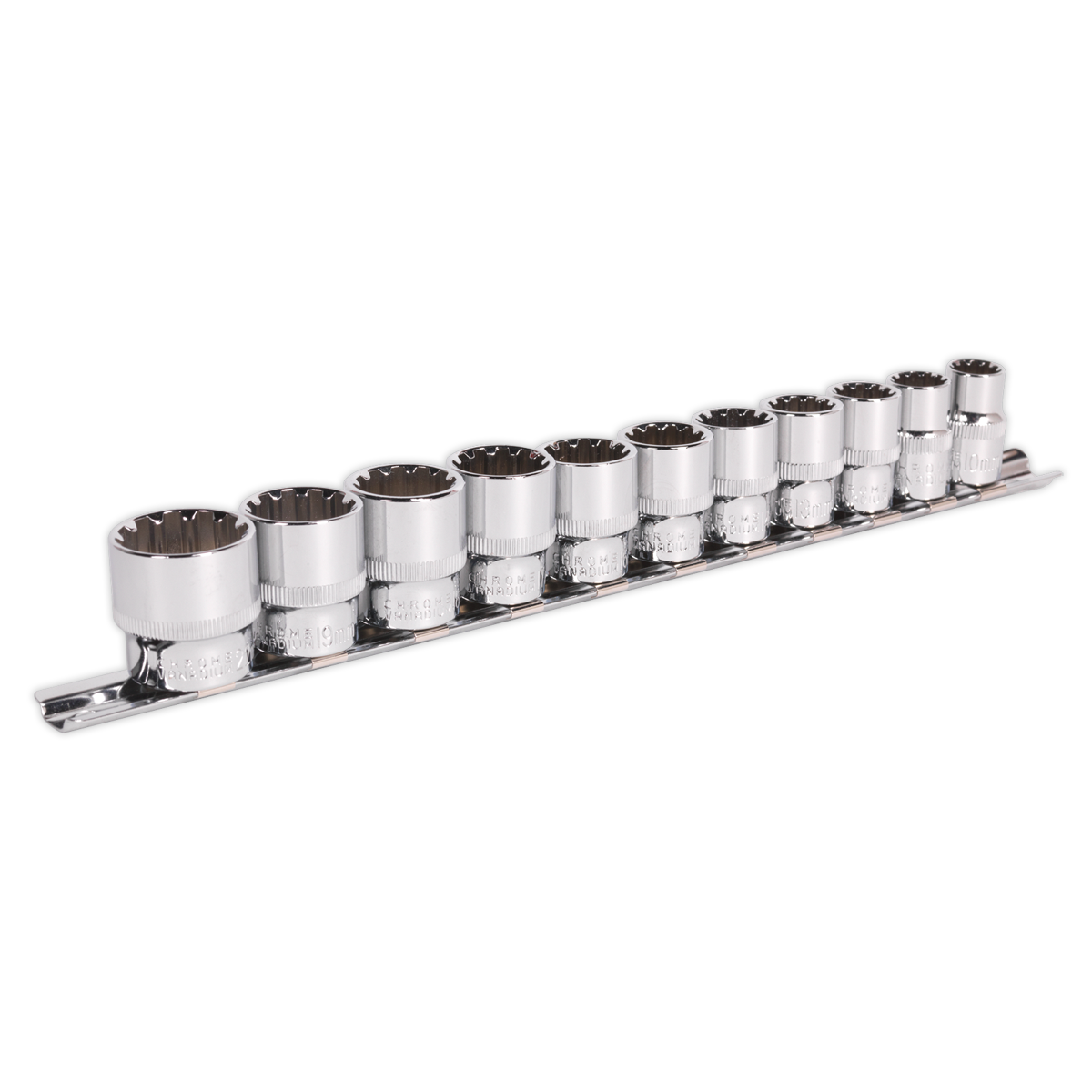 Sealey Socket Set 11pc 3/8"Sq Drive Total Drive®