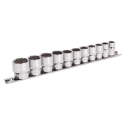Sealey Socket Set 11pc 3/8"Sq Drive Total Drive®