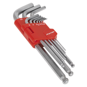 Sealey Ball-End Hex Key Set 9pc Long Metric AK7139