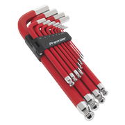 Sealey Jumbo Ball-End Hex Key Set 13pc Anti-Slip - Metric