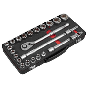 Sealey Socket Set 1/2"Sq Drive 24pc -  Premier Platinum Series