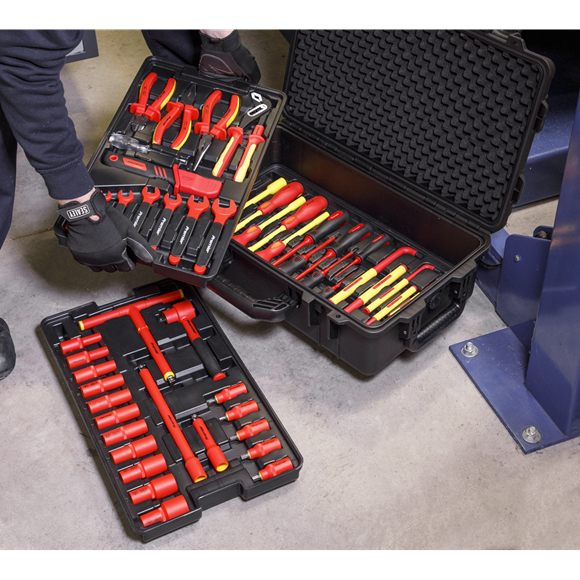 Sealey 1000V Insulated Tool Kit 3/8"Sq Drive 50pc
