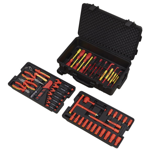 Sealey 1000V Insulated Tool Kit 3/8"Sq Drive 50pc