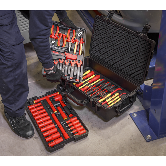 Sealey 1000V Insulated Tool Kit 1/2"Sq Drive 49pc