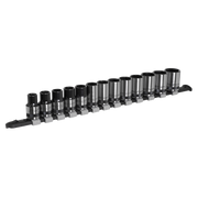 Sealey Socket Set 13pc 1/2"Sq Drive Metric - Black Series