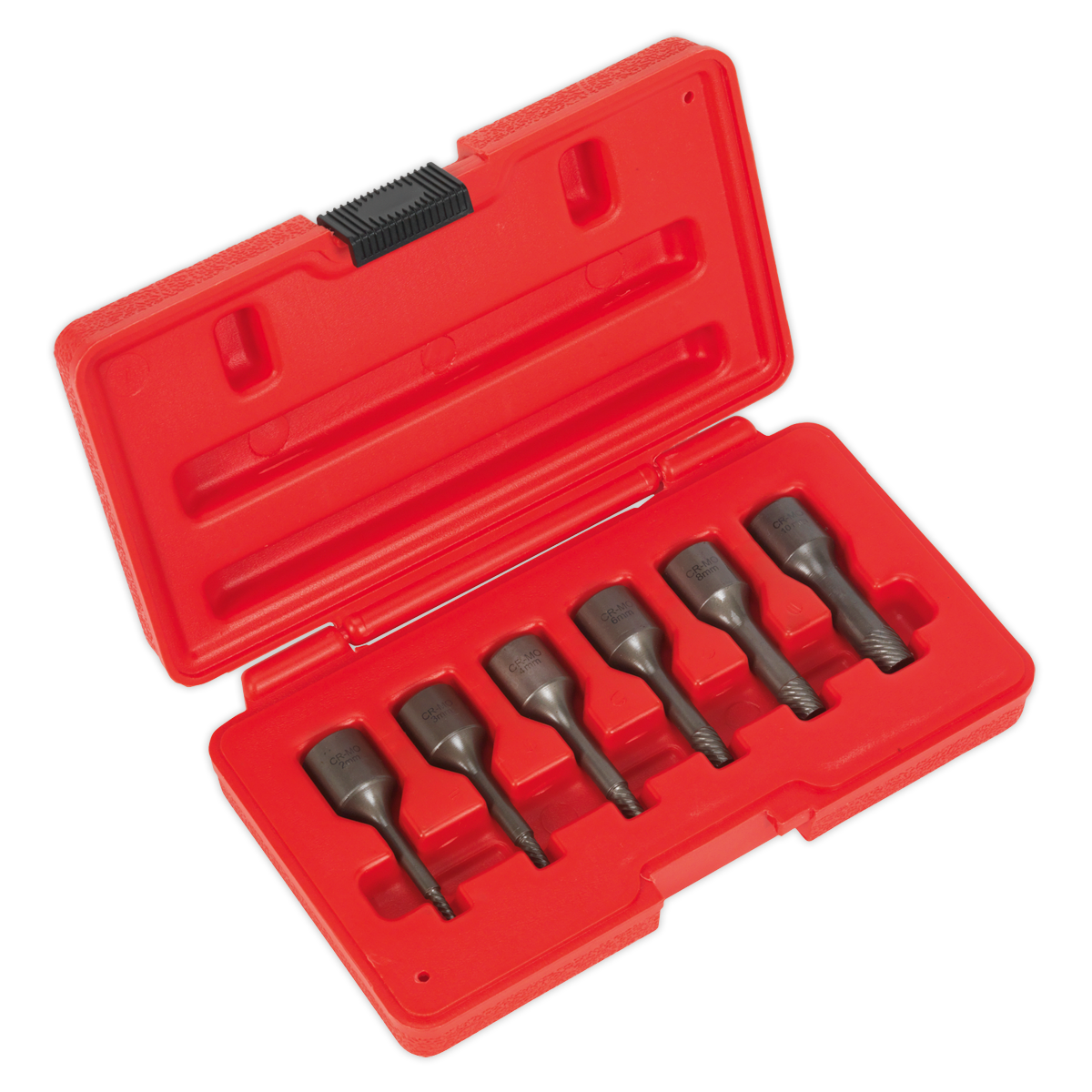 Sealey Screw Extractor Set 6pc 3/8"Sq Drive