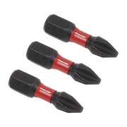 Sealey Phillips #2 Impact Power Tool Bits 25mm - 3pc