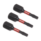 Sealey TRX-Star* T10 Impact Power Tool Bits 25mm - 3pc