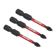 Sealey Pozi #1 Impact Power Tool Bits 50mm - 3pc