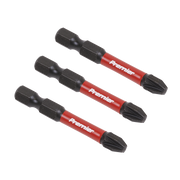 Sealey Pozi #3 Impact Power Tool Bits 50mm - 3pc