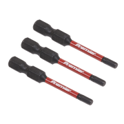 Sealey Hex 3mm Impact Power Tool Bits 50mm - 3pc