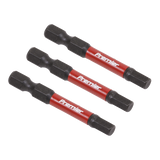Sealey Hex 5mm Impact Power Tool Bits 50mm - 3pc