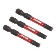 Sealey Hex 5mm Impact Power Tool Bits 50mm - 3pc