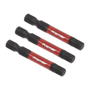 Sealey Hex 6mm Impact Power Tool Bits 50mm - 3pc