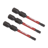 Sealey TRX-Star* T15 Impact Power Tool Bits 50mm - 3pc