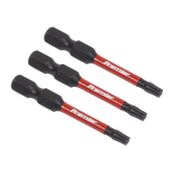 Sealey TRX-Star* T20 Impact Power Tool Bits 50mm - 3pc