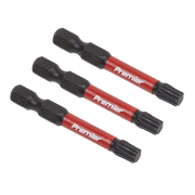 Sealey TRX-Star* T30 Impact Power Tool Bits 50mm - 3pc