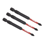 Sealey Phillips #1 Impact Power Tool Bits 75mm - 3pc