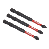 Sealey Phillips #2 Impact Power Tool Bits 75mm - 3pc