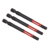 Sealey Hex 5mm Impact Power Tool Bits 75mm - 3pc
