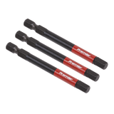 Sealey Hex 6mm Impact Power Tool Bits 75mm - 3pc