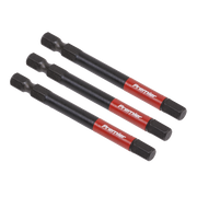 Sealey Hex 6mm Impact Power Tool Bits 75mm - 3pc