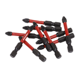 Sealey Pozi #2 Impact Power Tool Bits 50mm - 10pc
