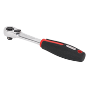 Sealey Ratchet Wrench 1/4"Sq Drive Compact Head 72-Tooth Flip Reverse Platinum Series