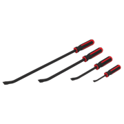 Sealey Angled Pry Bar Set 4pc Heavy-Duty with Hammer Cap