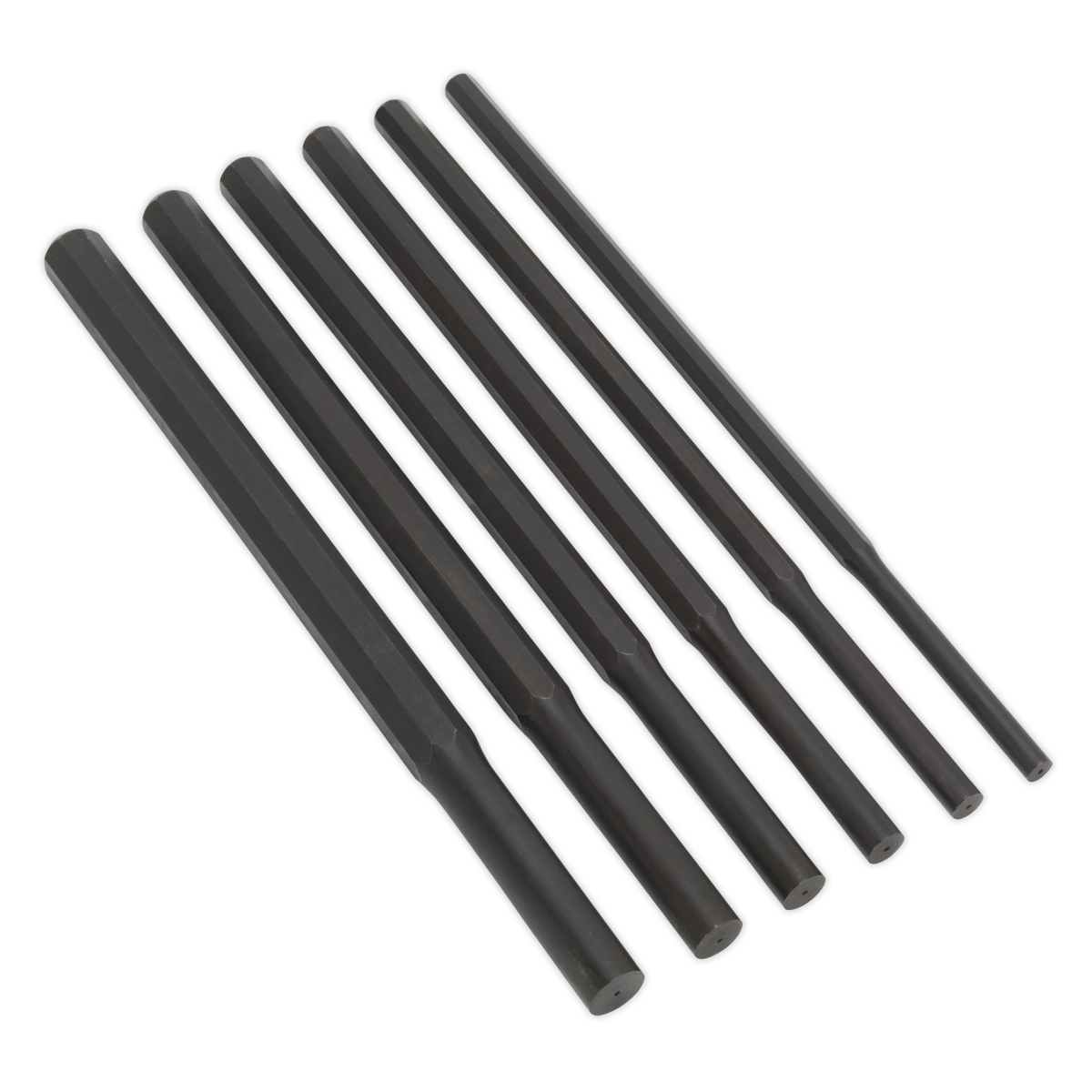 Sealey Parallel Pin Punch Set 6pc Heavy-Duty Metric