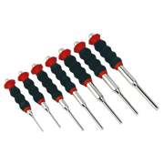 Sealey Sheathed Parallel Pin Punch Set 7pc 2-8mm